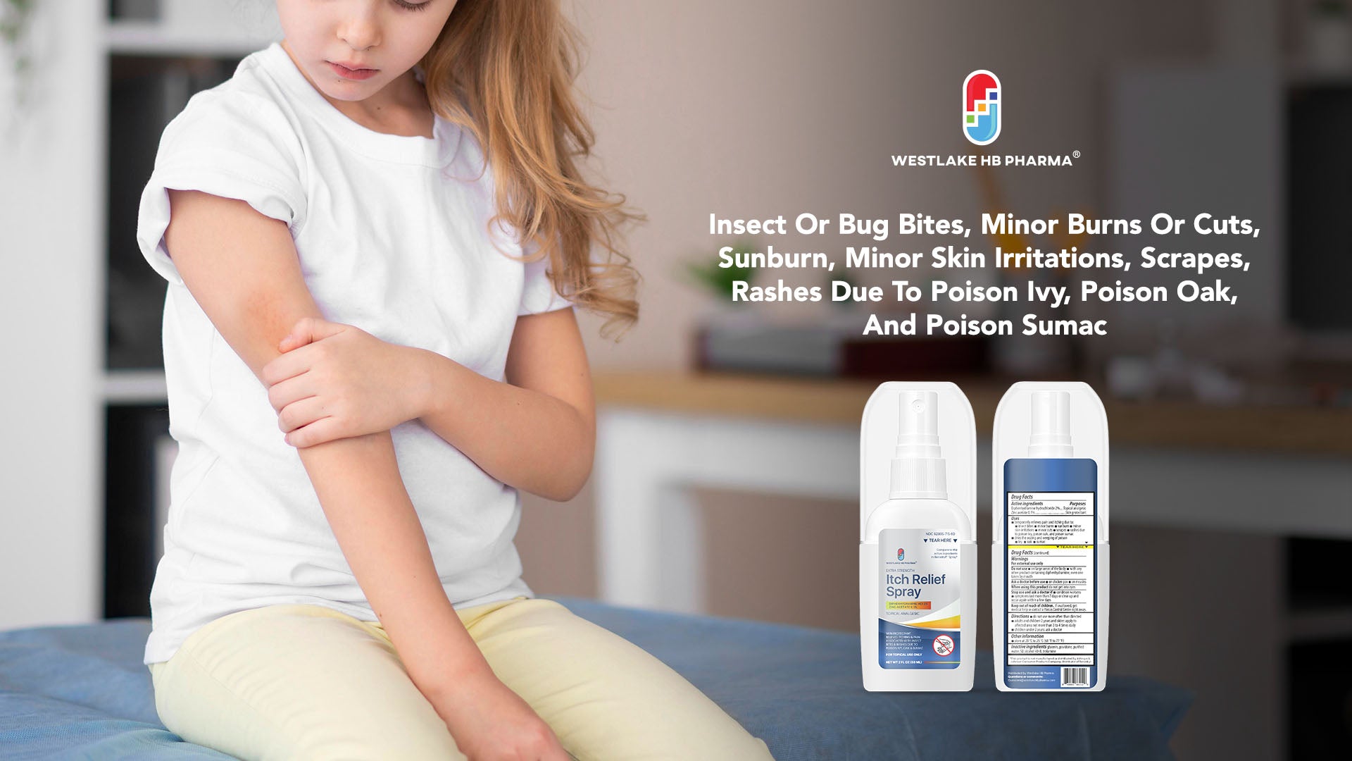 Westlake Extra Strength Itch Relief Spray | Relieves Pain and Itching of Insect Bites, Poison Ivy, Sunburn, Minor Cuts