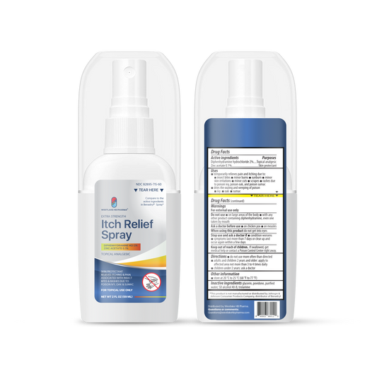 Westlake Extra Strength Itch Relief Spray | Relieves Pain and Itching of Insect Bites, Poison Ivy, Sunburn, Minor Cuts - Westlake HB Pharma