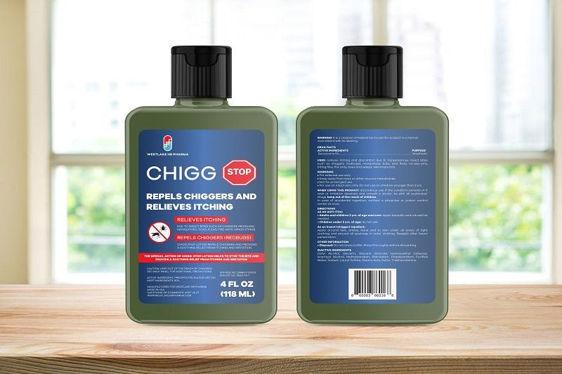 Chigg-Stop The Soldier's Choice Relieves Itching and Repels Chiggers, 4 fl oz (Pack of 2) - Westlake HB Pharma