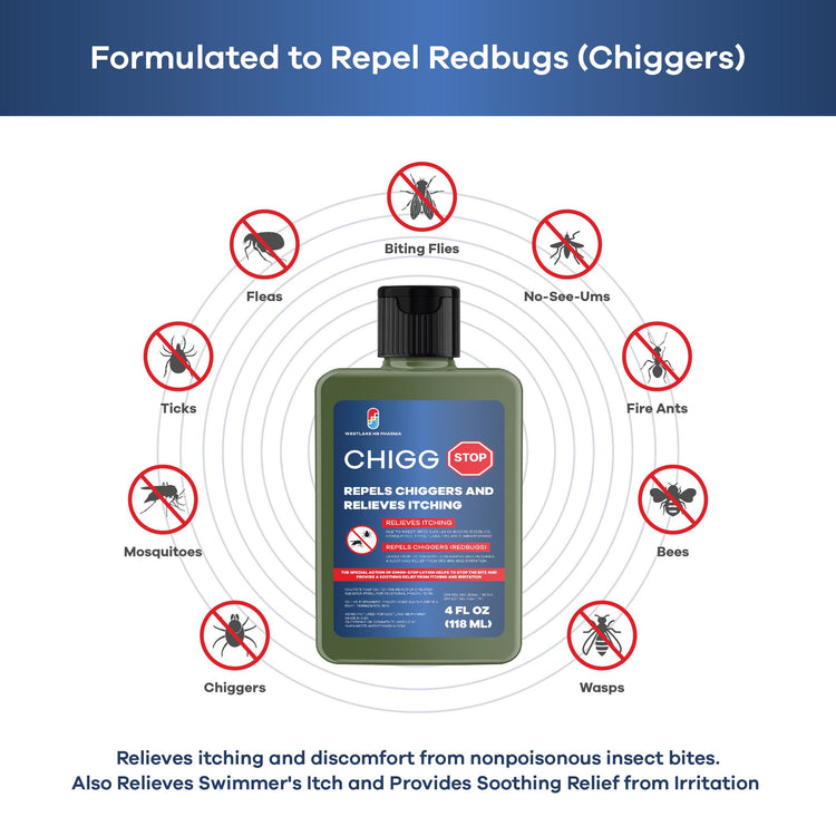 Chigg-Stop The Soldier's Choice Relieves Itching and Repels Chiggers, 4 fl oz (Pack of 2) - Westlake HB Pharma