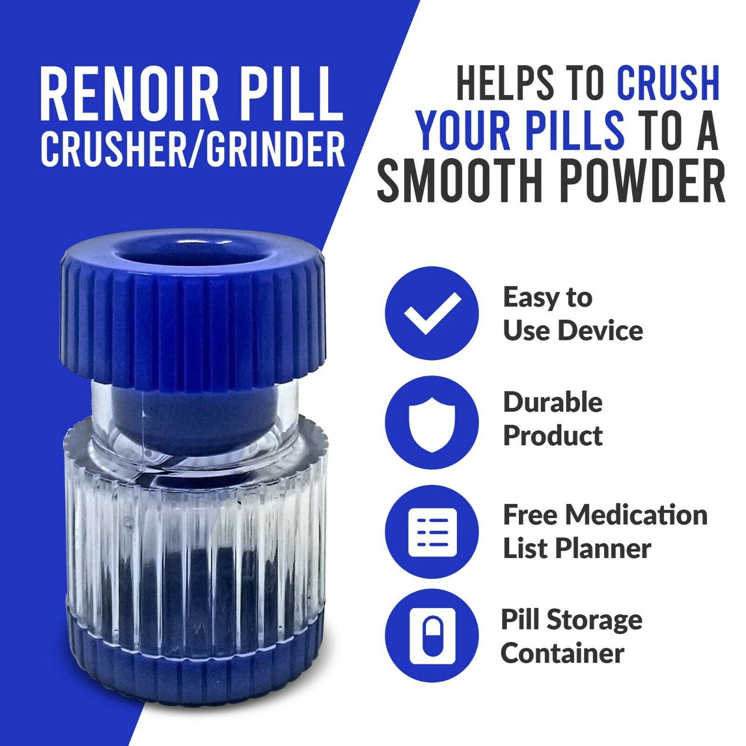 Renoir Pill Crusher/Grinder - Westlake HB Pharma